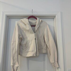 lululemon Scuba Oversized Full Zip | White Opal | Size XS/S